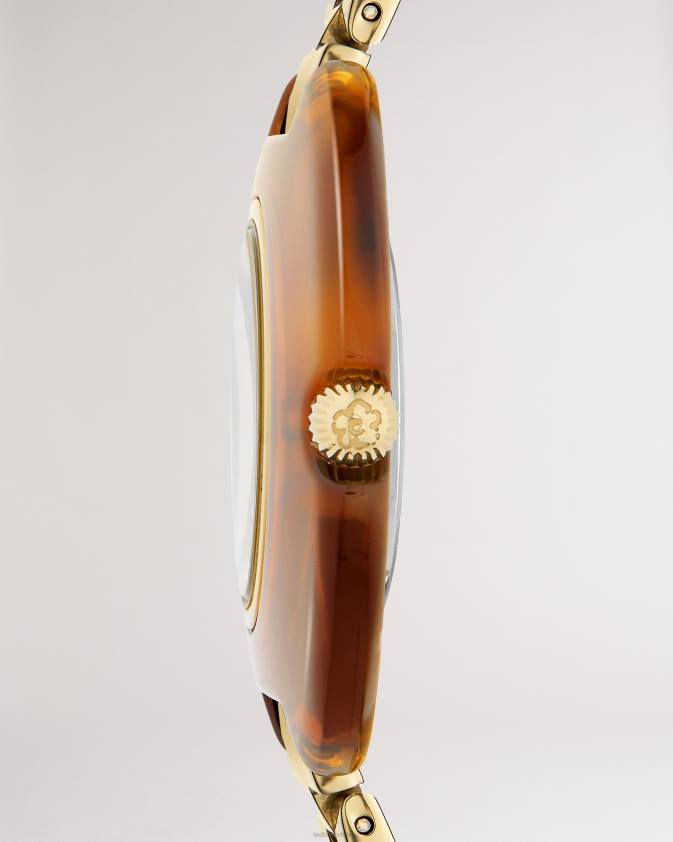 Piederumi Ted Baker nimue retro bruņurupuču apvalka rokassprādzes pulkstenis zelta krāsa sievietes 26TV1123