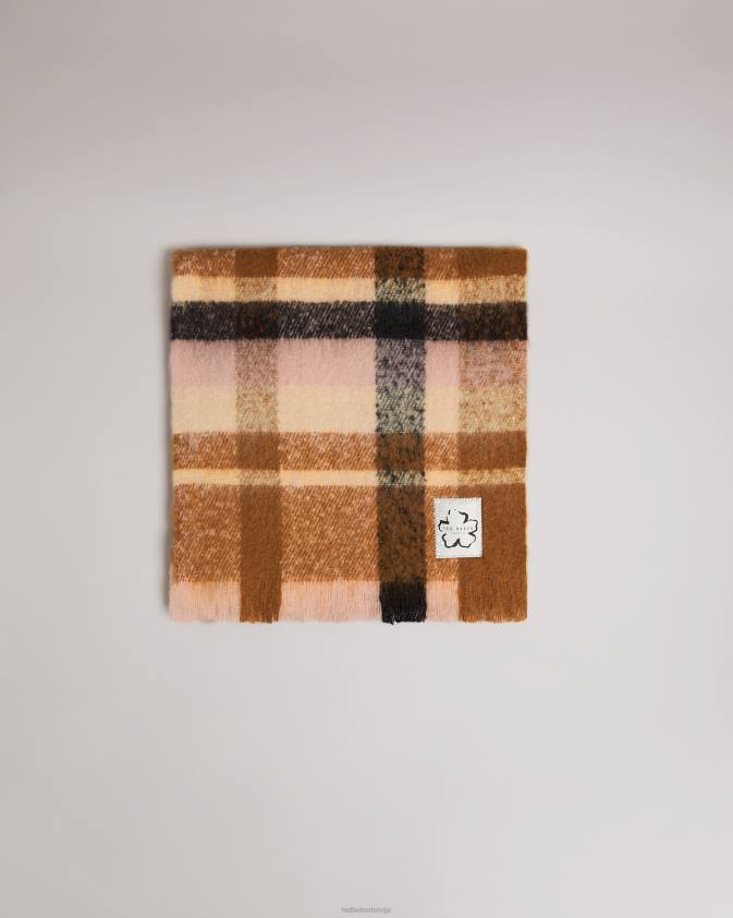 Piederumi Ted Baker charloa čekas šalle dabisks sievietes 26TV950