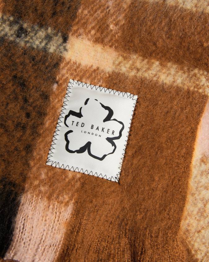 Piederumi Ted Baker charloa čekas šalle dabisks sievietes 26TV950