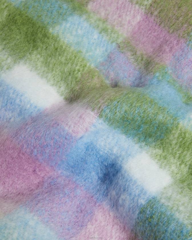 Piederumi Ted Baker charloa čekas šalle gaiši zaļš sievietes 26TV954