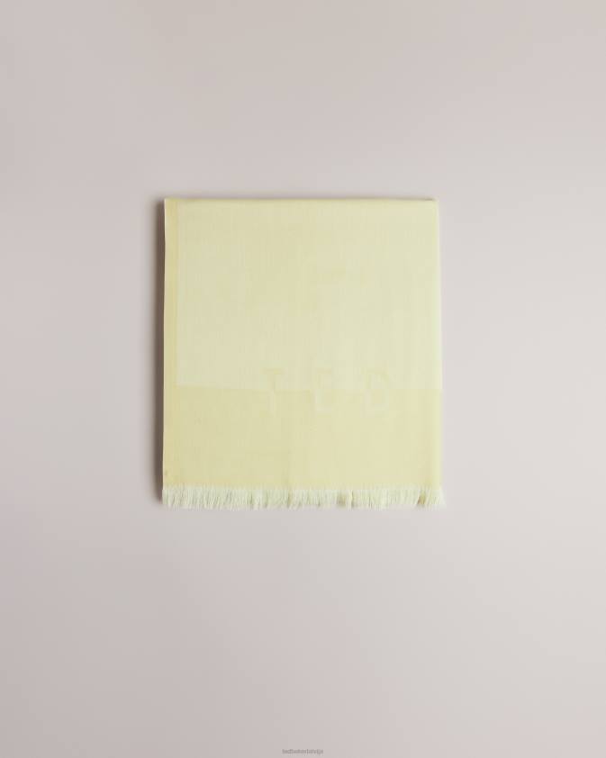 Piederumi Ted Baker esteli garš šalle Tas-dzeltens sievietes 26TV1097