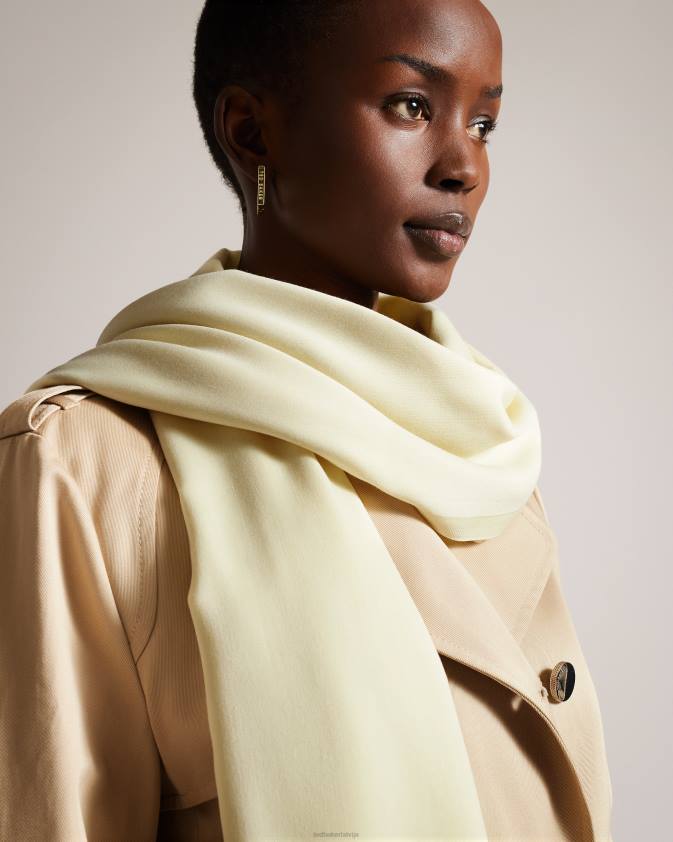 Piederumi Ted Baker esteli garš šalle Tas-dzeltens sievietes 26TV1097