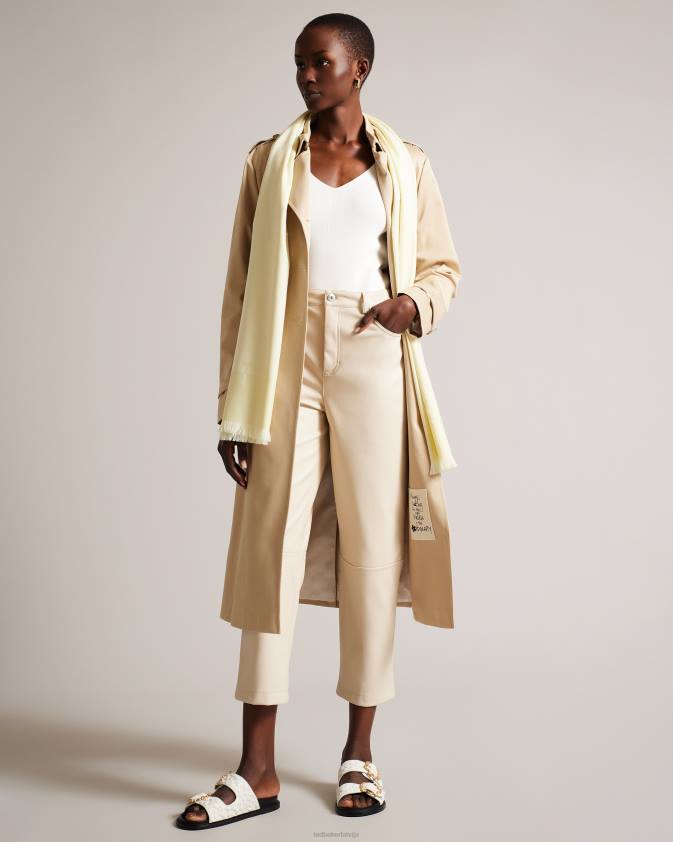 Piederumi Ted Baker esteli garš šalle Tas-dzeltens sievietes 26TV1097