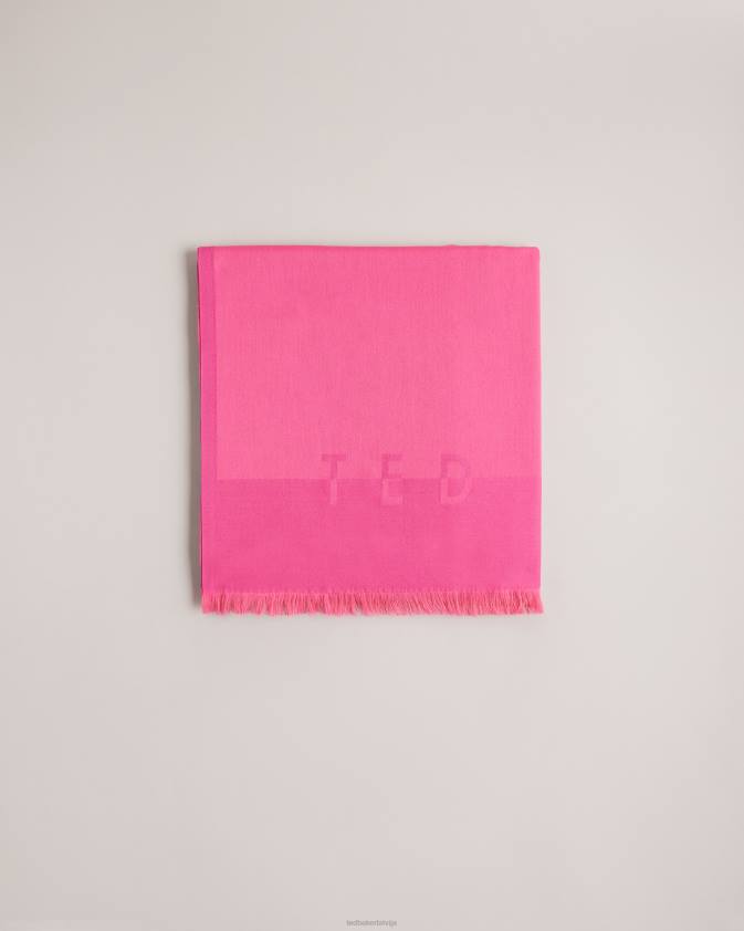 Piederumi Ted Baker esteli garš šalle rozā sievietes 26TV1116