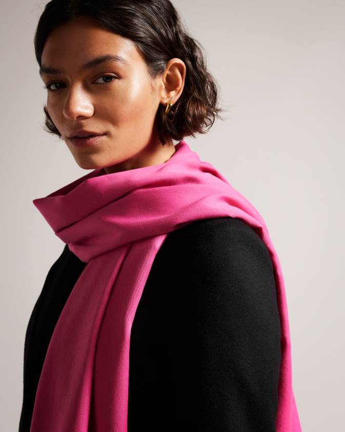 Piederumi Ted Baker esteli garš šalle rozā sievietes 26TV1116