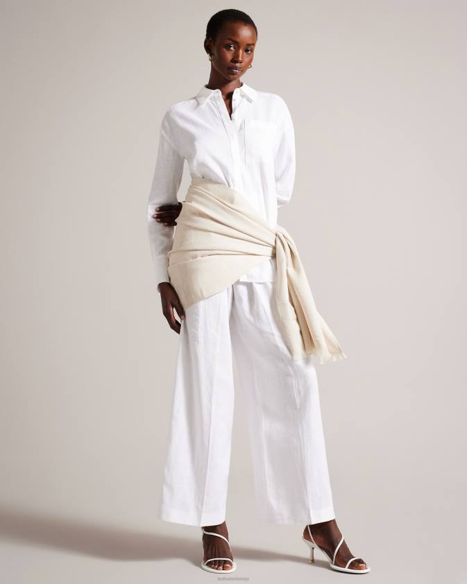 Piederumi Ted Baker shersa magnolia šalle dabisks sievietes 26TV1167