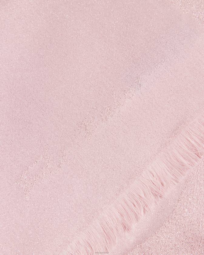 Piederumi Ted Baker shersa magnolia šalle gaiši rozā sievietes 26TV1165