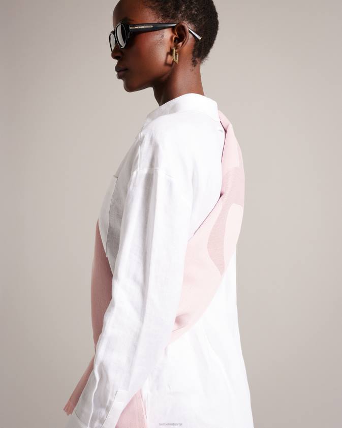 Piederumi Ted Baker shersa magnolia šalle gaiši rozā sievietes 26TV1165