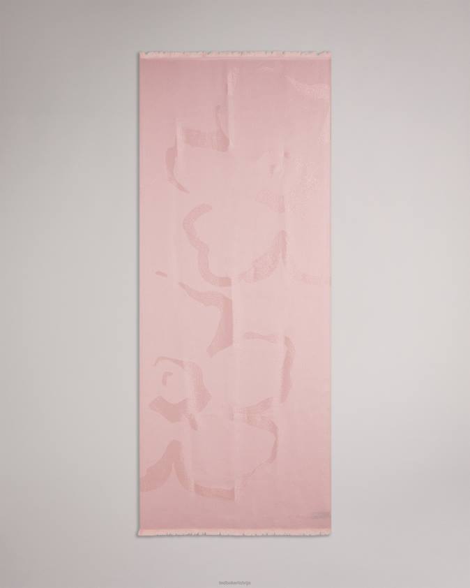 Piederumi Ted Baker shersa magnolia šalle gaiši rozā sievietes 26TV1165