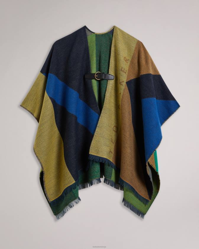 Piederumi Ted Baker suffia sprādzes pončo tumši zils sievietes 26TV1034