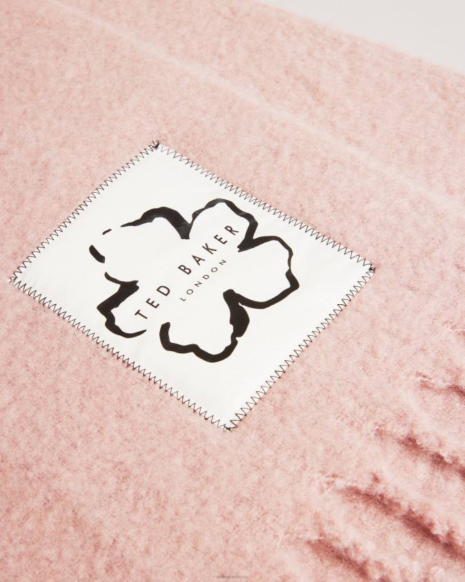 Piederumi Ted Baker tiba garš pušķis liela izmēra šalle tumši rozā sievietes 26TV953