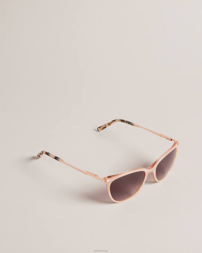 Piederumi Ted Baker Carakay noapaļotas kaķa acu saulesbrilles gaiši zils sievietes 26TV1163