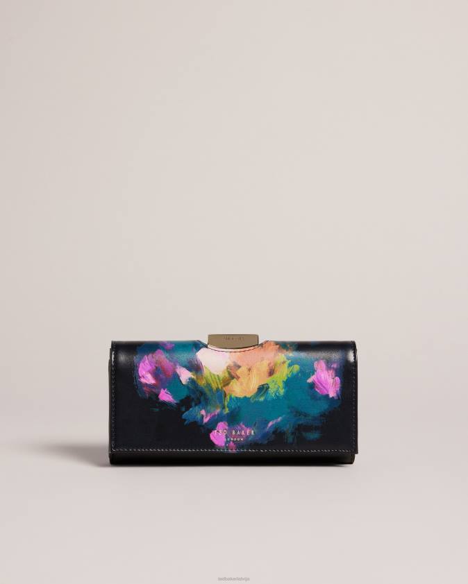 Piederumi Ted Baker bavan liela mākslas apdrukas bobble somiņa melns sievietes 26TV989