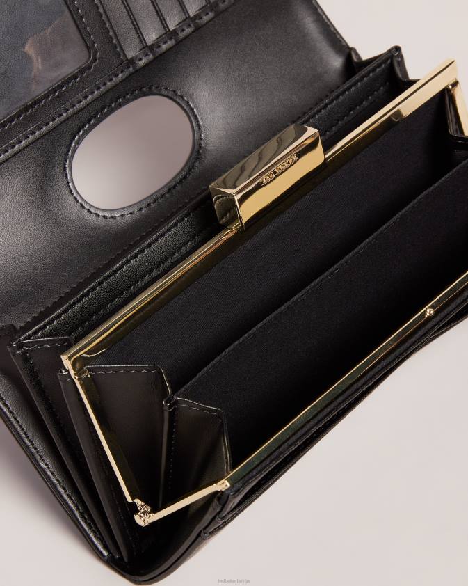 Piederumi Ted Baker bavan liela mākslas apdrukas bobble somiņa melns sievietes 26TV989