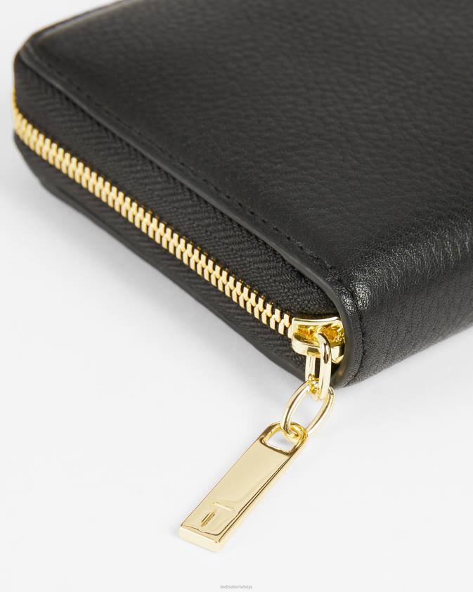 Piederumi Ted Baker mežģīņu liela maka melns sievietes 26TV1184