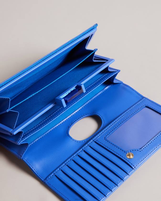 Piederumi Ted Baker roziita liela kristala bubula maka spilgti zils sievietes 26TV993