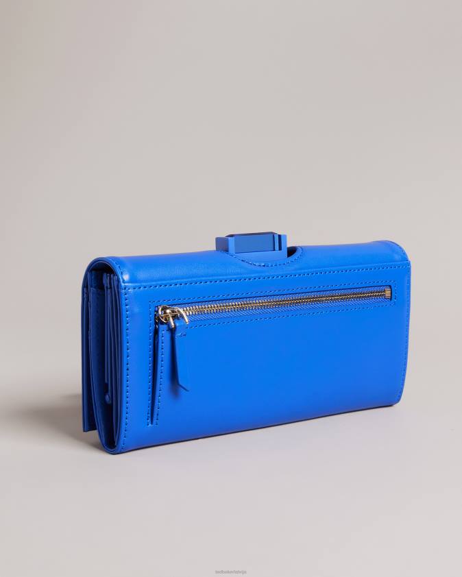 Piederumi Ted Baker roziita liela kristala bubula maka spilgti zils sievietes 26TV993