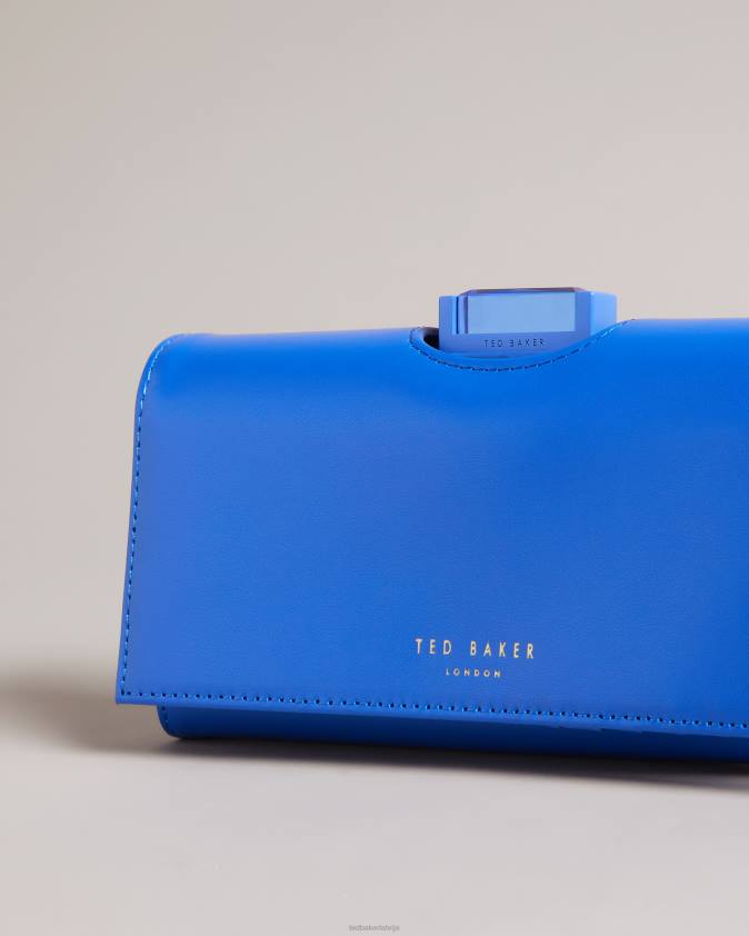 Piederumi Ted Baker roziita liela kristala bubula maka spilgti zils sievietes 26TV993