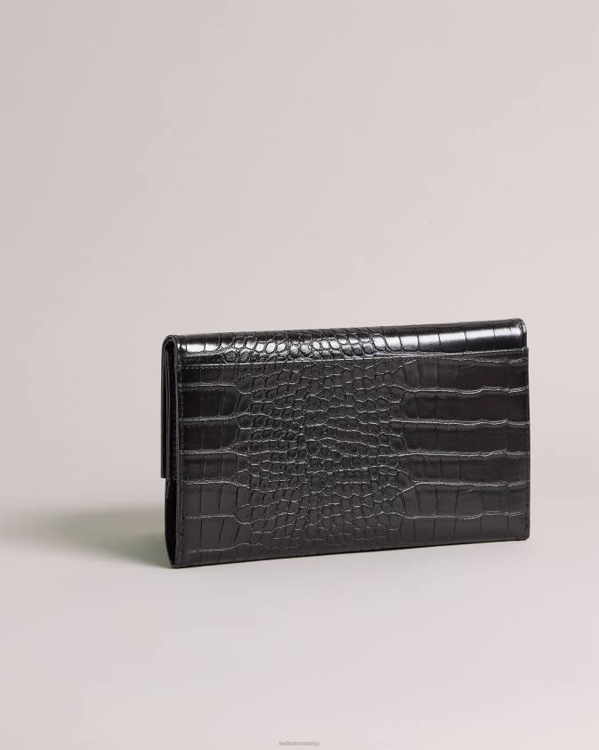 Piederumi Ted Baker travelz pases turētājs ceļojumu maks melns sievietes 26TV1001