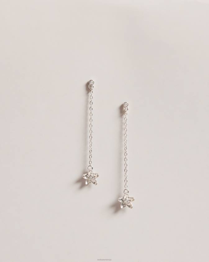 rotaslietas Ted Baker Baylor blossom drop auskari sudraba krāsa sievietes 26TV1036