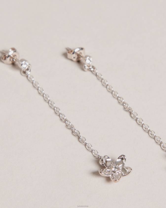 rotaslietas Ted Baker Baylor blossom drop auskari sudraba krāsa sievietes 26TV1036