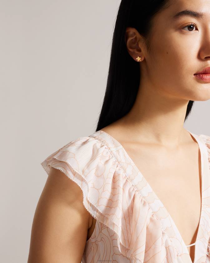 rotaslietas Ted Baker beaauu blossom stud auskari pl-rozā sievietes 26TV1039