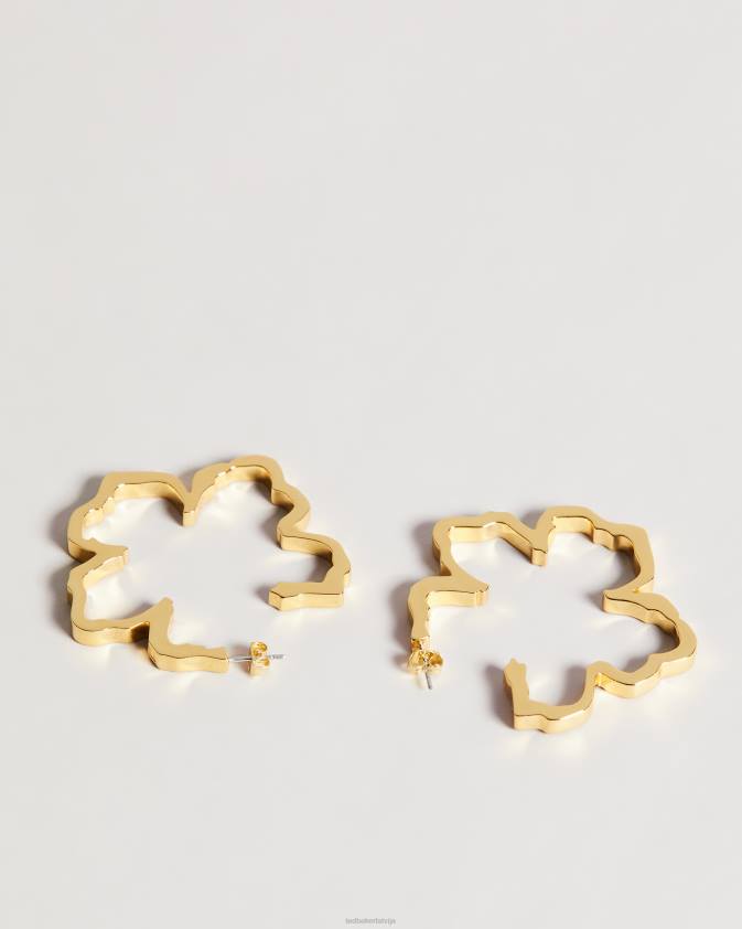 rotaslietas Ted Baker geanni magnolia lillifora stīpas auskars zelta krāsa sievietes 26TV1031