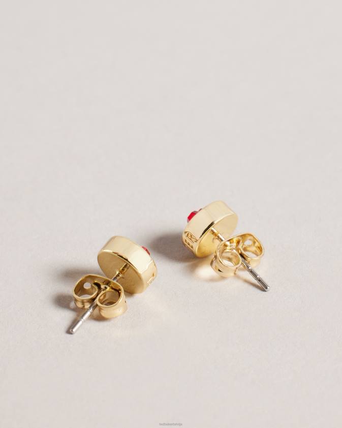 rotaslietas Ted Baker heartan stikla sirds auskari sarkans sievietes 26TV1084