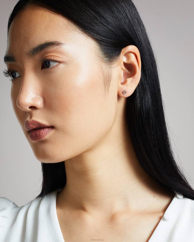 rotaslietas Ted Baker perella kristāla nano auskars rozā zelta krāsa sievietes 26TV1135