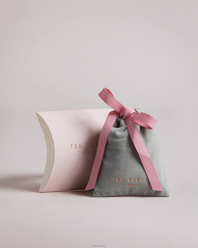 rotaslietas Ted Baker perella kristāla nano auskars rozā zelta krāsa sievietes 26TV1135