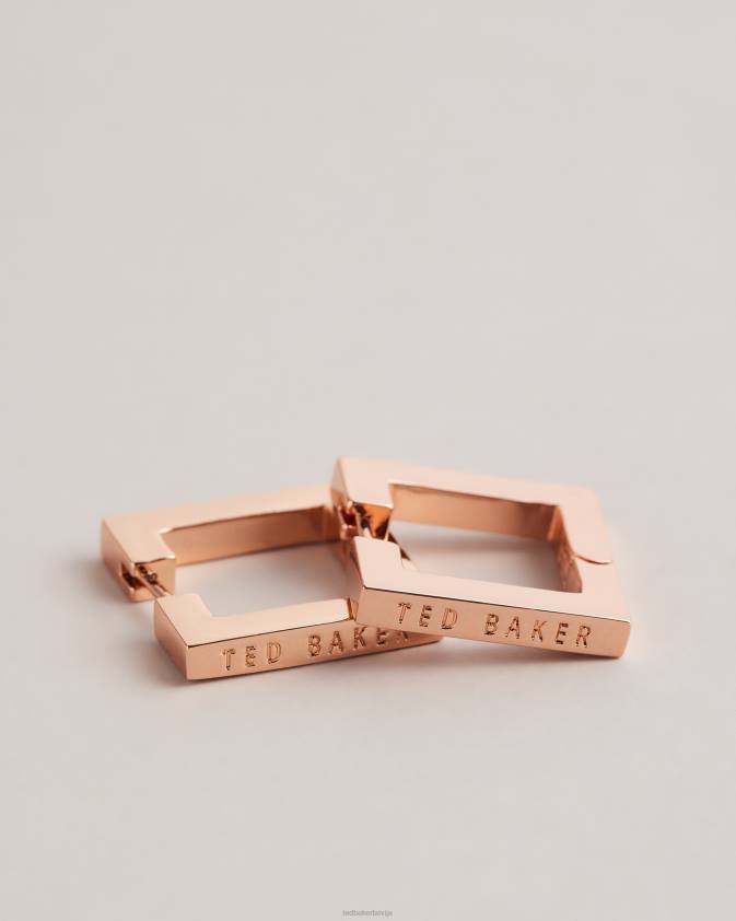 rotaslietas Ted Baker saadiey lieli kvadrātveida viras auskari rozā zelta krāsa sievietes 26TV1077