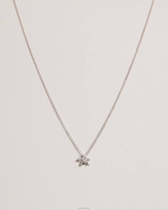 rotaslietas Ted Baker Braddie blossom kulonu kaklarota sudraba krāsa sievietes 26TV1029