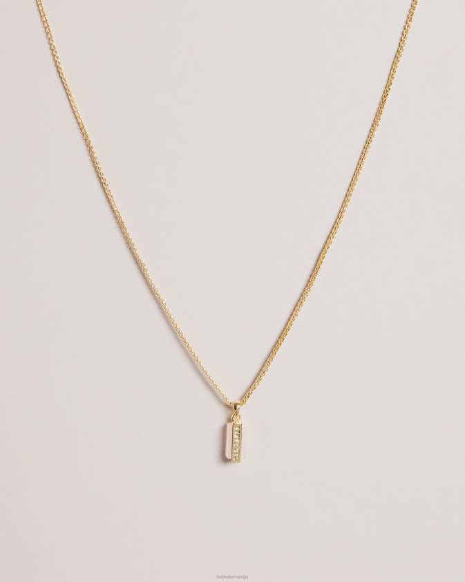 rotaslietas Ted Baker Gianni dārgakmens stieņa kulons pl-rozā sievietes 26TV1019