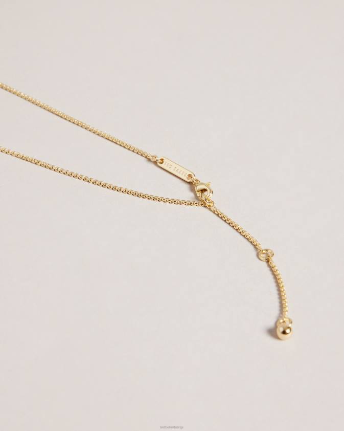 rotaslietas Ted Baker harparh stikla sirds kulonu kaklarota sarkans sievietes 26TV1069