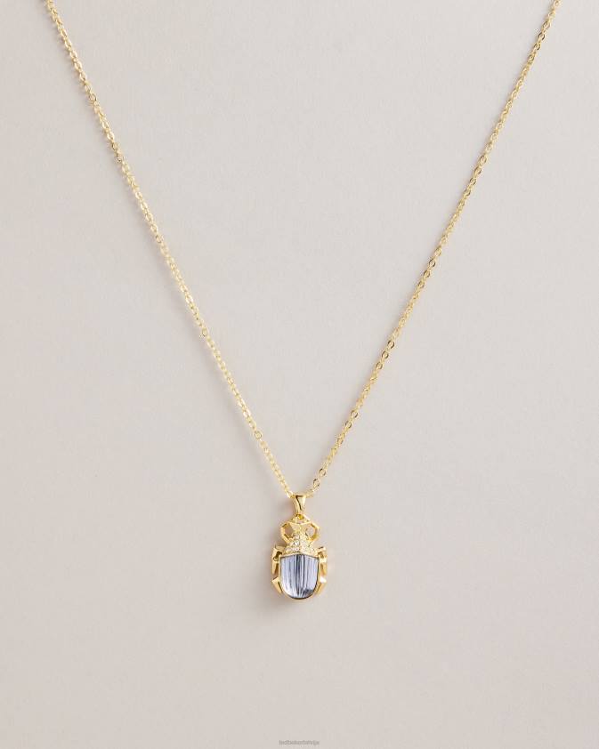 rotaslietas Ted Baker luban love bug kulonu kaklarota zelta krāsa sievietes 26TV1072