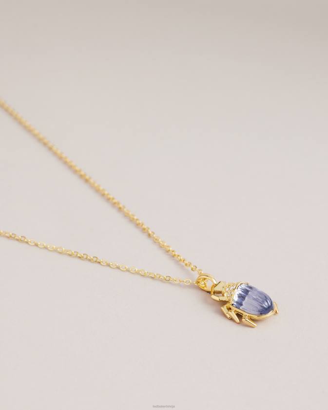 rotaslietas Ted Baker luban love bug kulonu kaklarota zelta krāsa sievietes 26TV1072