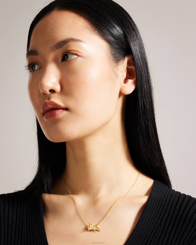 rotaslietas Ted Baker rabsa trušu kulonu kaklarota zelta krāsa sievietes 26TV1118