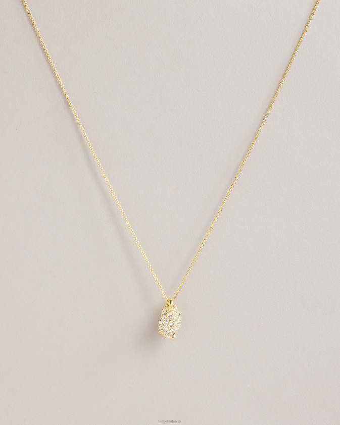 rotaslietas Ted Baker sorayaa kristāla gliemežvāku kulonu kaklarota zelta krāsa sievietes 26TV1106