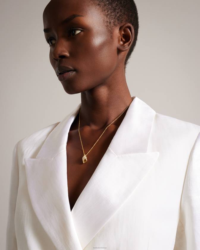 rotaslietas Ted Baker sorayaa kristāla gliemežvāku kulonu kaklarota zelta krāsa sievietes 26TV1106