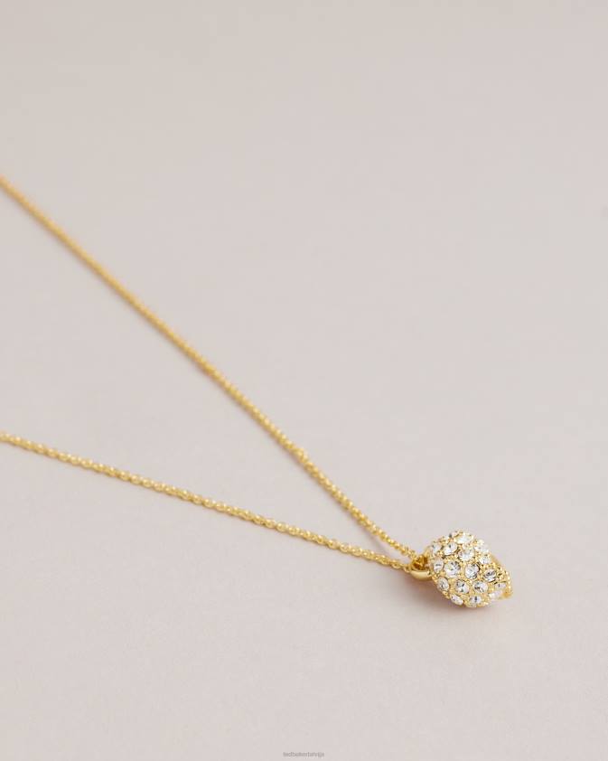 rotaslietas Ted Baker sorayaa kristāla gliemežvāku kulonu kaklarota zelta krāsa sievietes 26TV1106