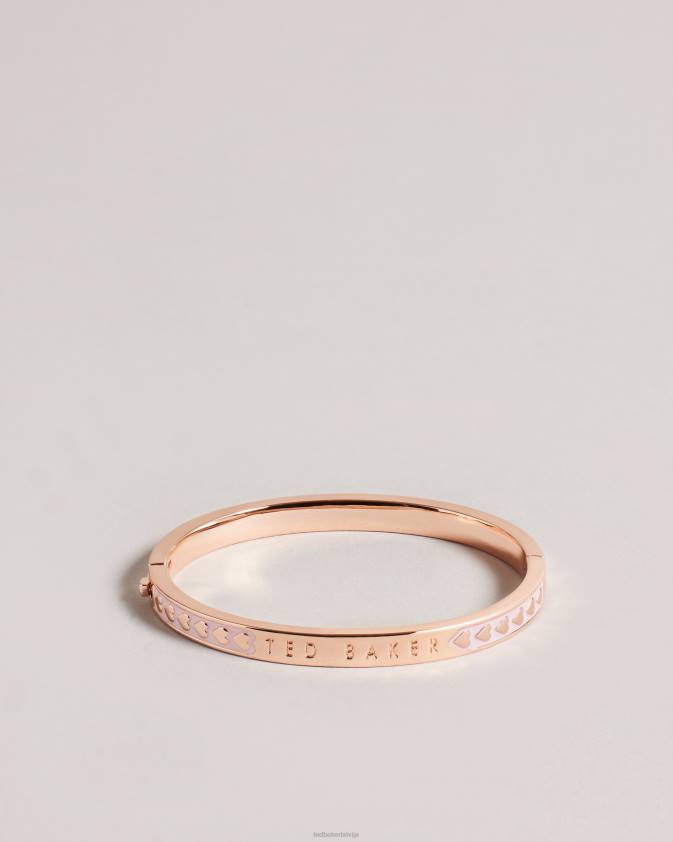 rotaslietas Ted Baker eellie emaljas sirds rokassprādze gaiši rozā sievietes 26TV1038