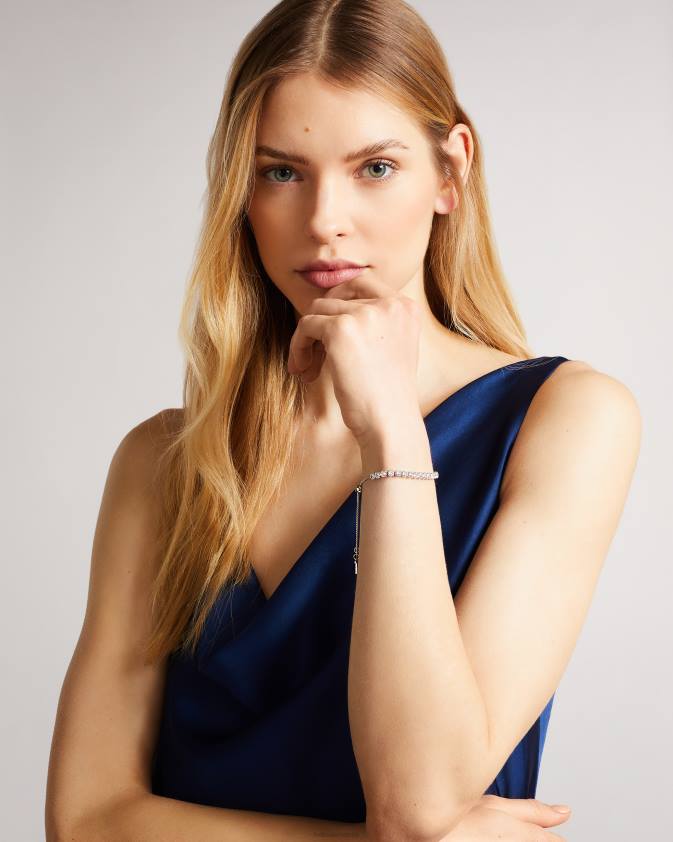 rotaslietas Ted Baker melrah ikonas kristāla slīdņa rokassprādze sudraba krāsa sievietes 26TV969