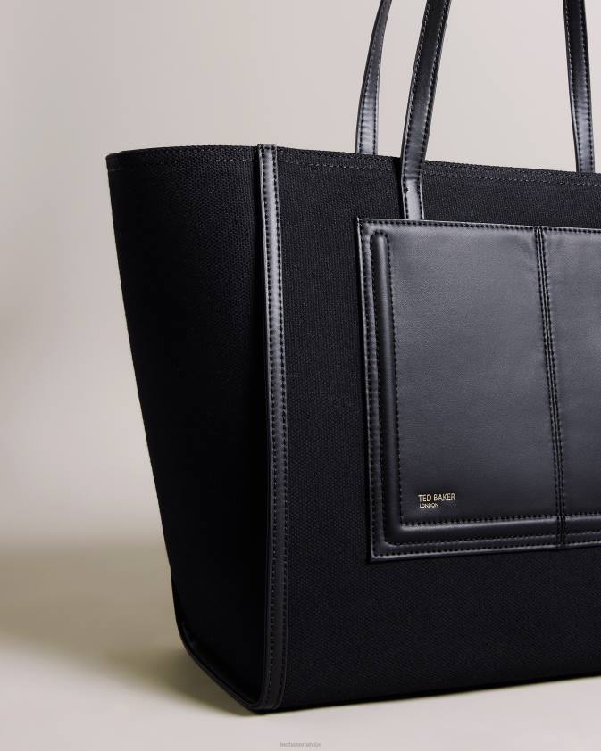 somas Ted Baker aksani liela audekla soma piķa melns sievietes 26TV761