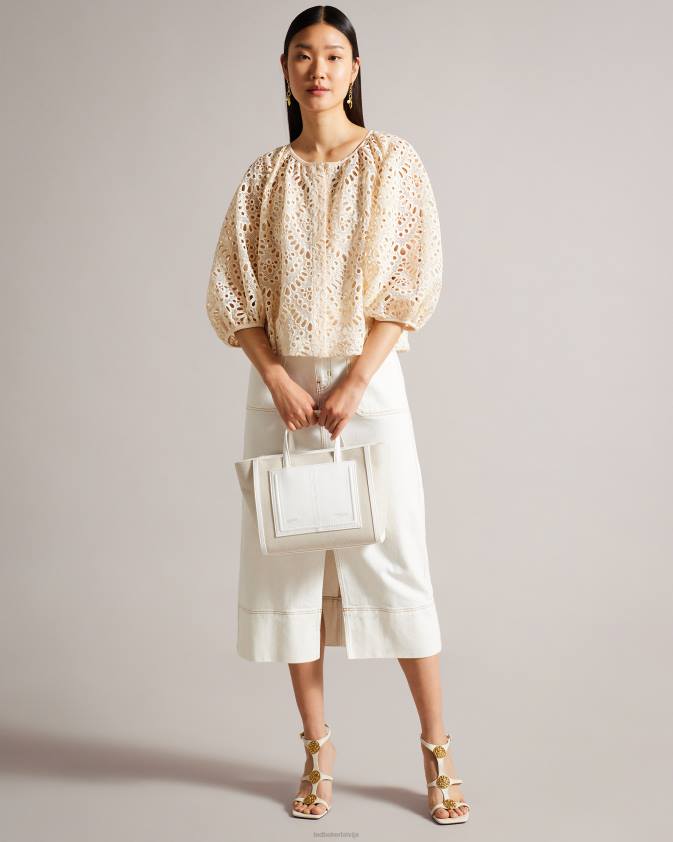 somas Ted Baker aksanna vidēja audekla soma balts sievietes 26TV729