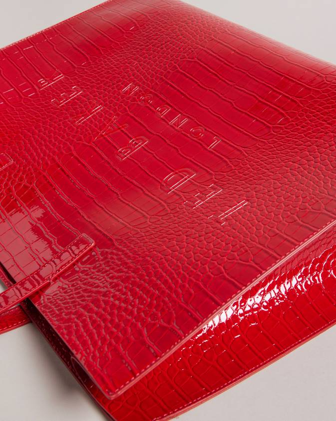 somas Ted Baker allicon mock croc ikonu soma sarkans sievietes 26TV685