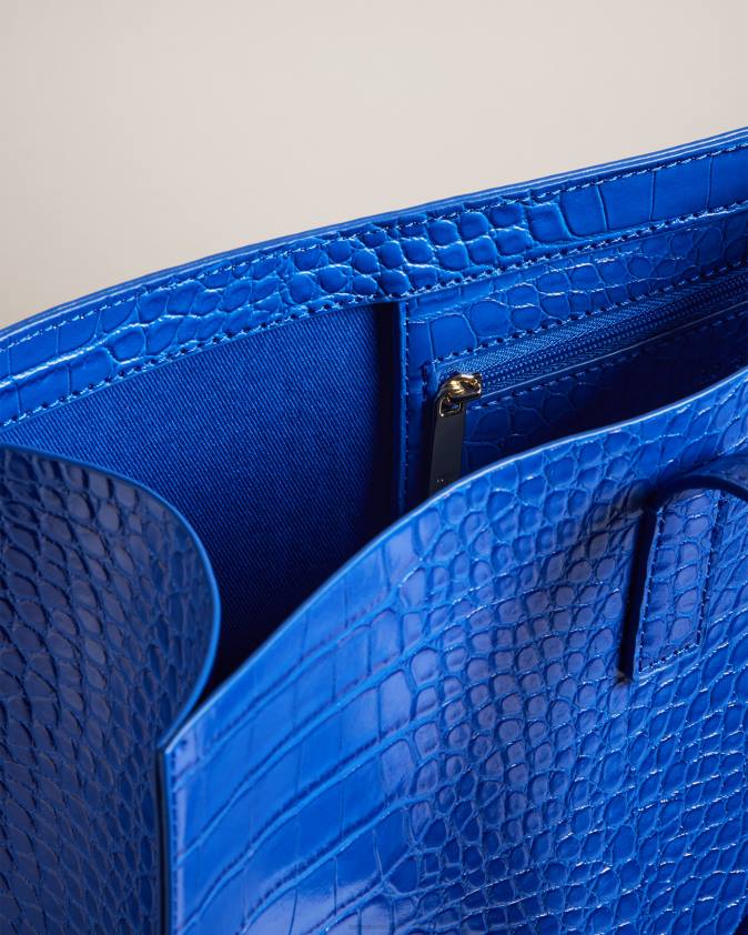 somas Ted Baker allicon mock croc ikonu soma spilgti zils sievietes 26TV758