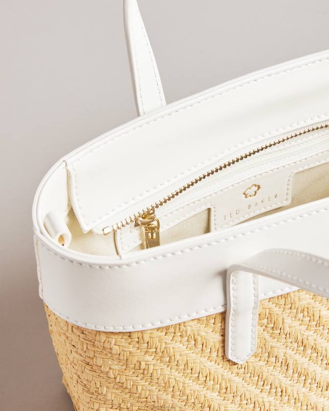 somas Ted Baker blesha magnolia cilpiņa austa soma ekru sievietes 26TV741