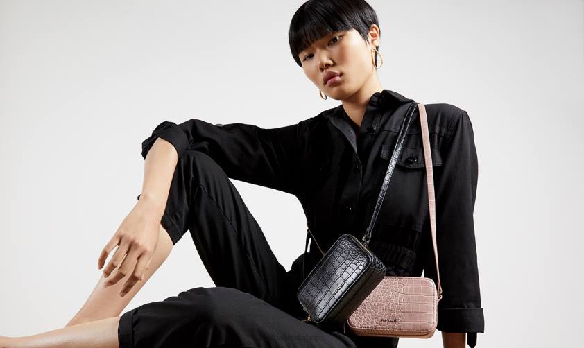 somas Ted Baker stina croc efekta kameras soma melns sievietes 26TV753