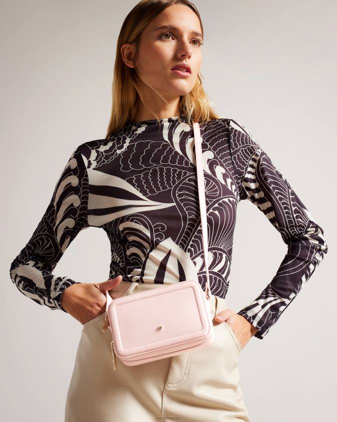 somas Ted Baker stinah sirds radzēm maza kameras soma gaiši rozā sievietes 26TV683