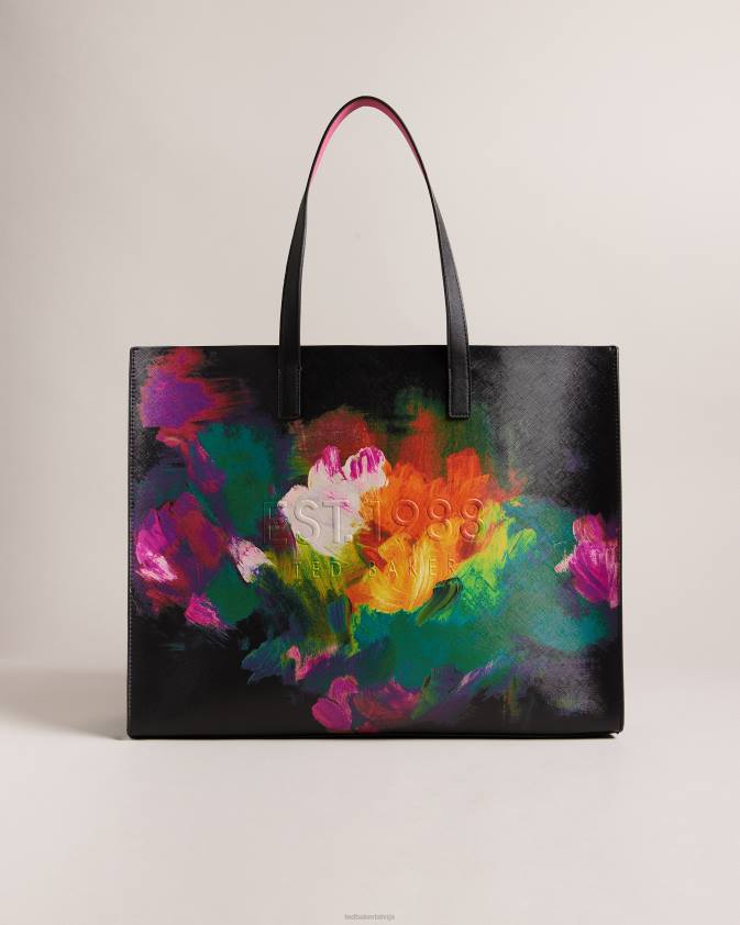 somas Ted Baker paricon art print plata ikonu soma melns sievietes 26TV762